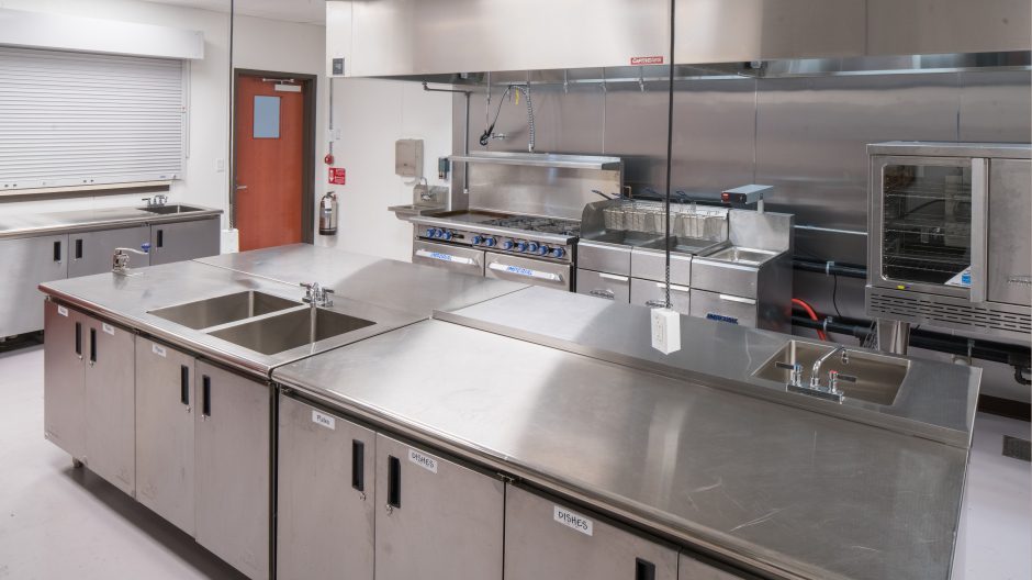 Design for corporate kitchen by Corsi Associates